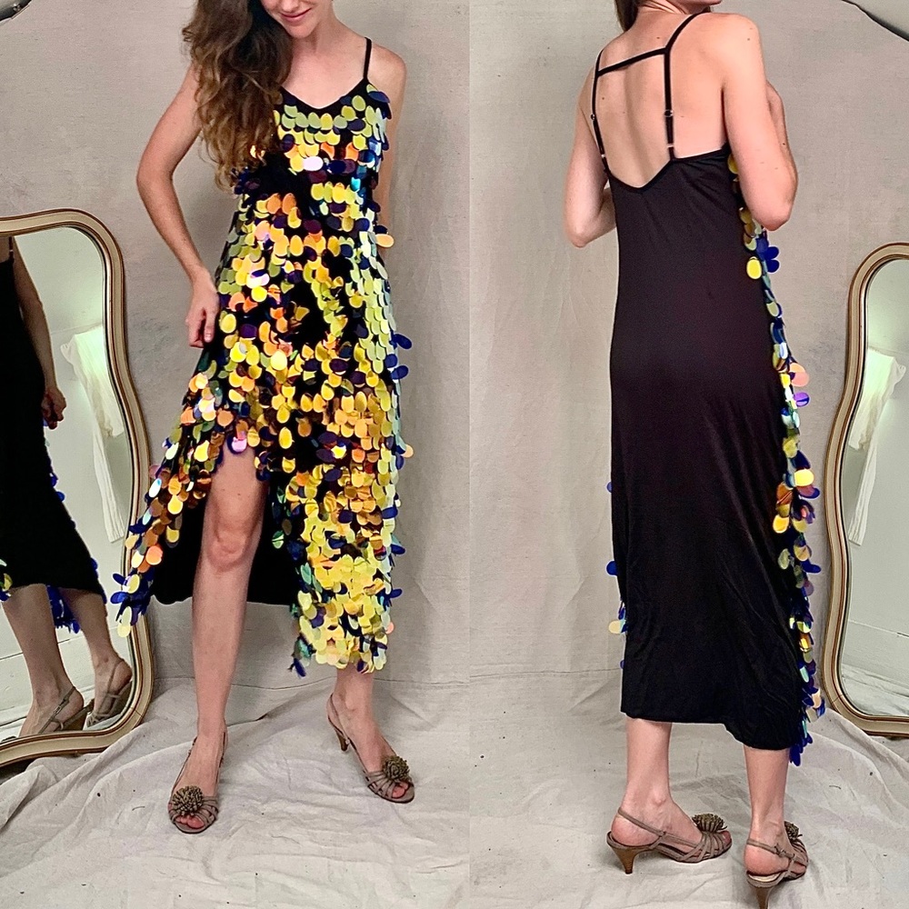 Boutique Sequin Maxi Slip Dress - Picture 5 of 5